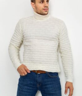 Свитер мужской, цвет белый, 161R602