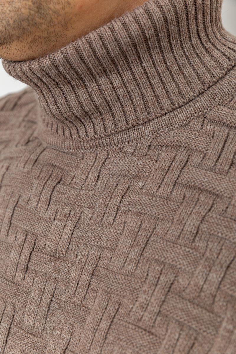 Свитер мужской, цвет мокко, 161R602 — изображение 4