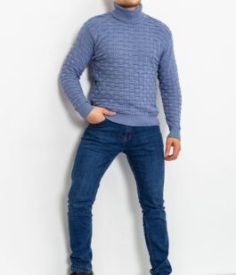 Свитер мужской, цвет сизый, 161R602