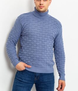 Свитер мужской, цвет сизый, 161R602