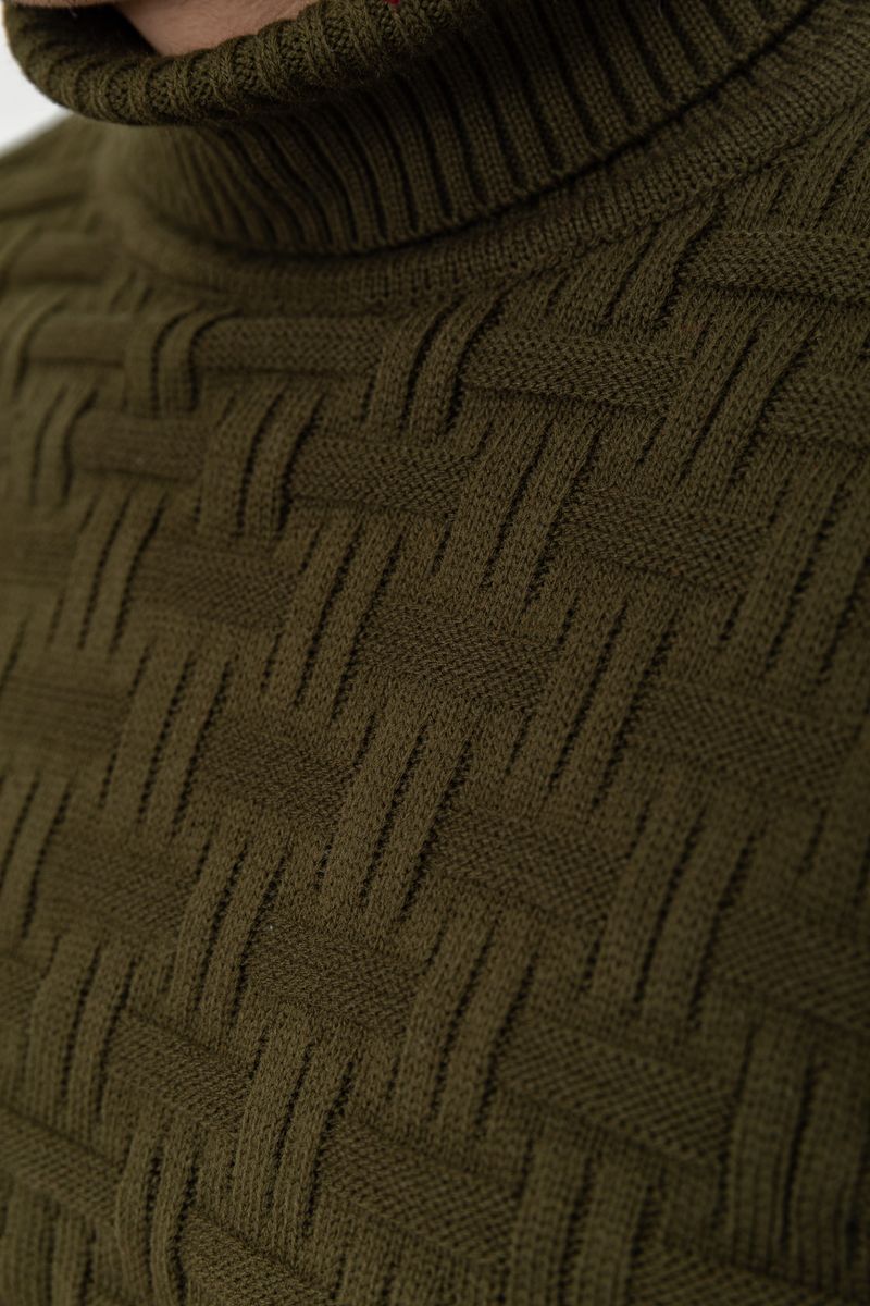 Свитер мужской, цвет хаки, 161R602 — изображение 4