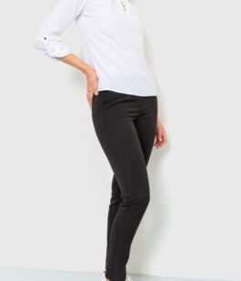 Блуза однотонная, цвет белый, 230R1122-3