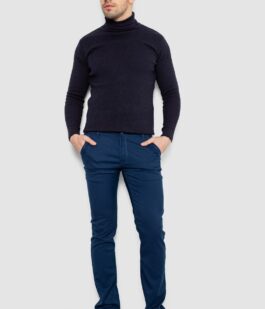 Брюки мужские, цвет синий, 244R4201