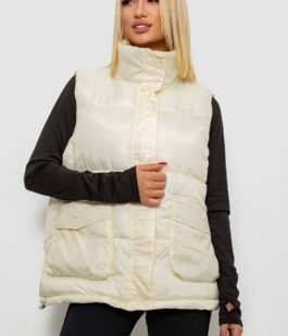 Жилет женские, цвет кремовый, 244R533-1