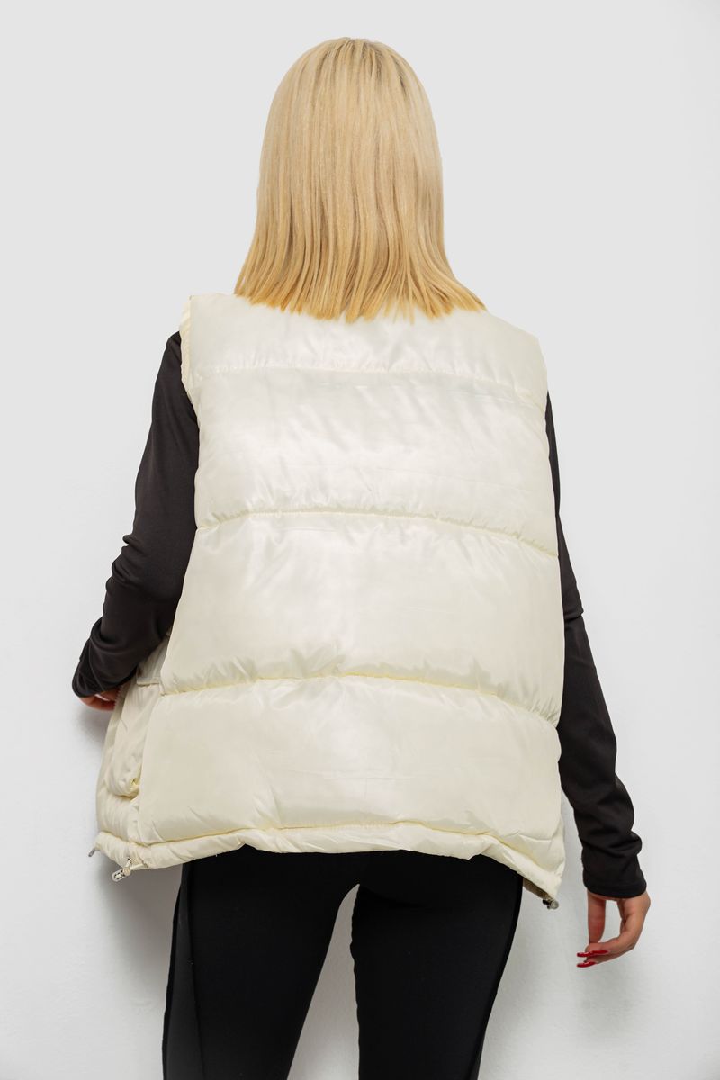 Жилет женские, цвет кремовый, 244R533-1 — изображение 4