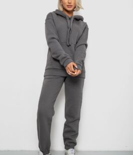 Спортивный костюм женский на флисе, цвет серый, 247R2039