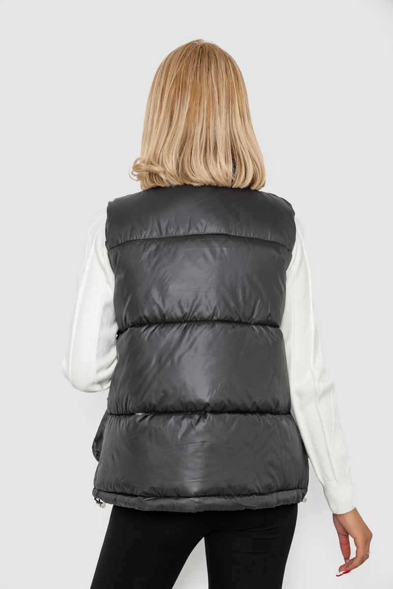 Жилет женский, цвет черный, 244R533 — изображение 4