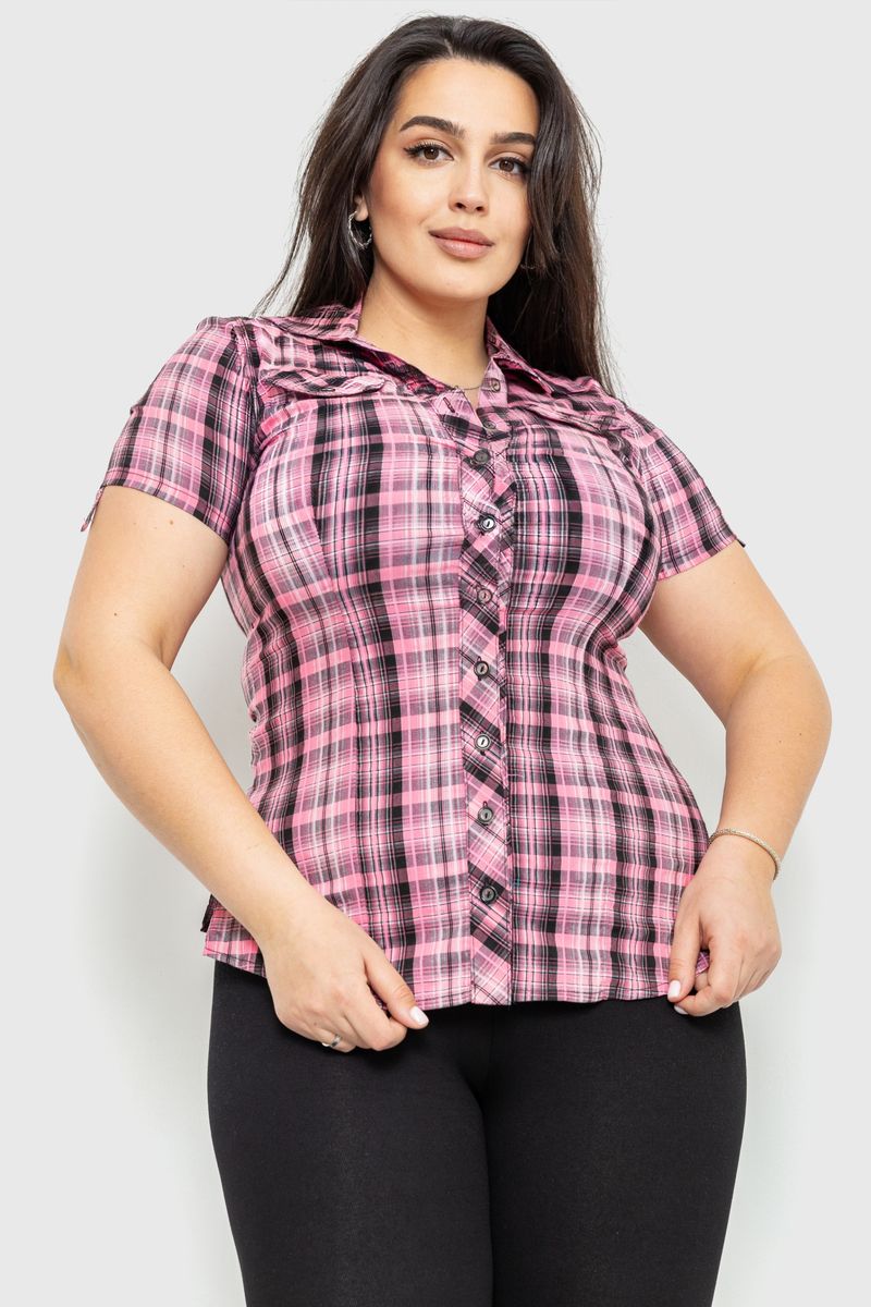 Рубашка женская в клетку