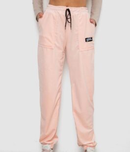 Штаны женские велюровые, цвет персиковый, 238R58473