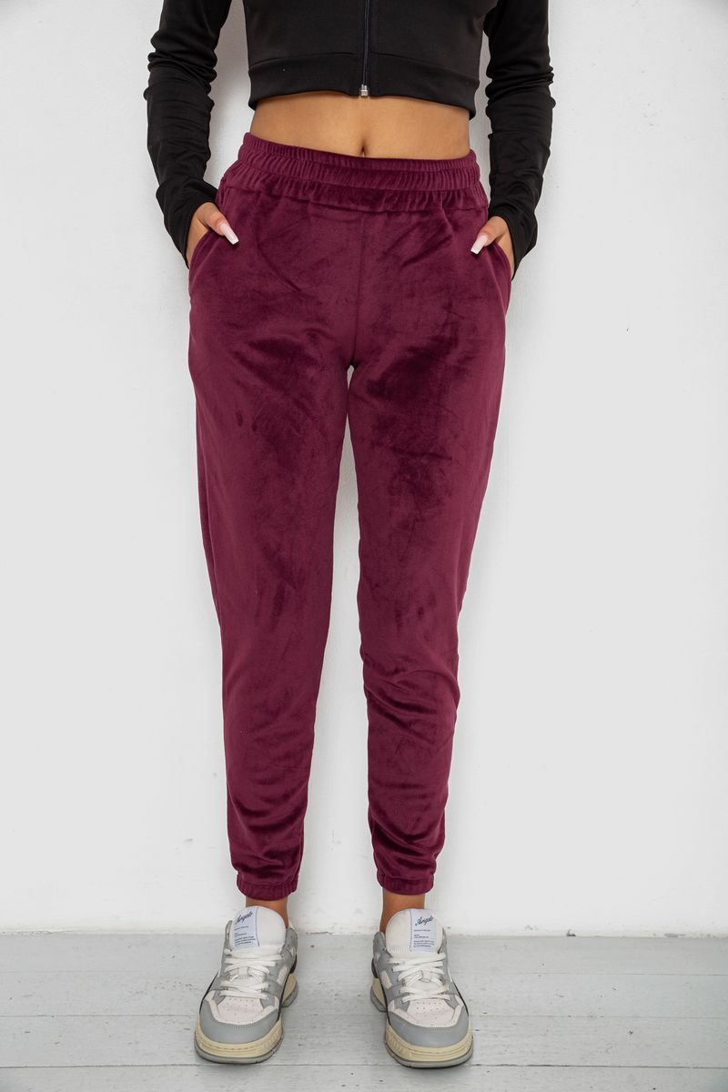 Спортивные штаны велюровые женские на флисе