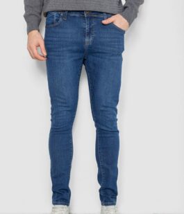 Джинсы мужские однотонные, цвет синий, 247R1095