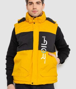 Жилетка мужская демисезонная, цвет желтый, 244R99006