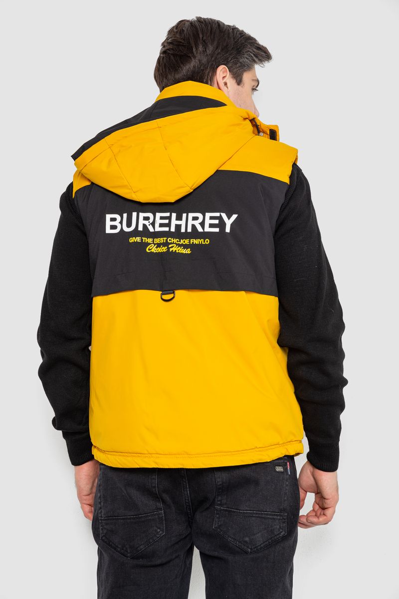 Жилетка мужская демисезонная, цвет желтый, 244R99006 — изображение 4