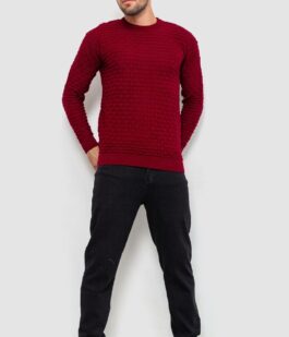 Свитер мужской, цвет бордовый, 161R882