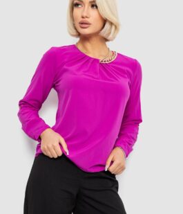 Блуза однотонная, цвет фуксия, 230R306