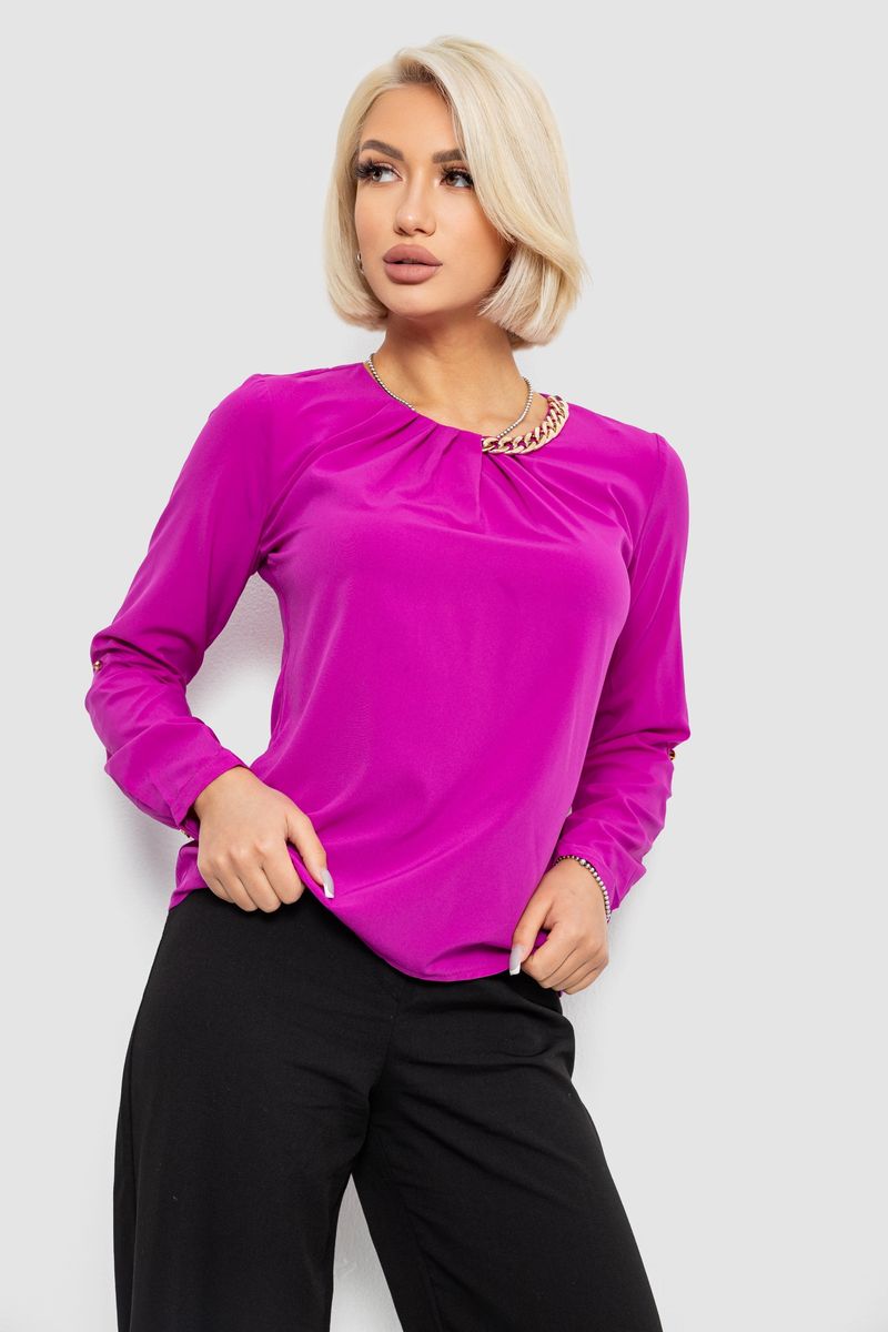 Блуза однотонная