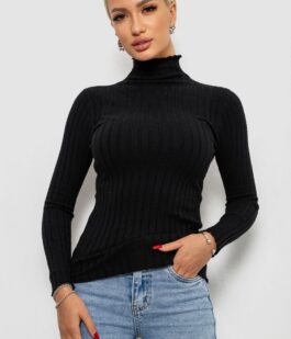 Гольф женский однотонный, цвет черный, 204R040