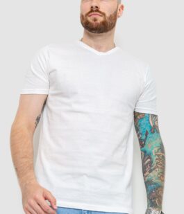 Футболка мужская базовая, цвет молочный, 208R2165