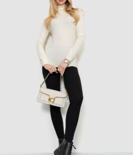 Гольф женский однотонный, цвет кремовый, 244RA01