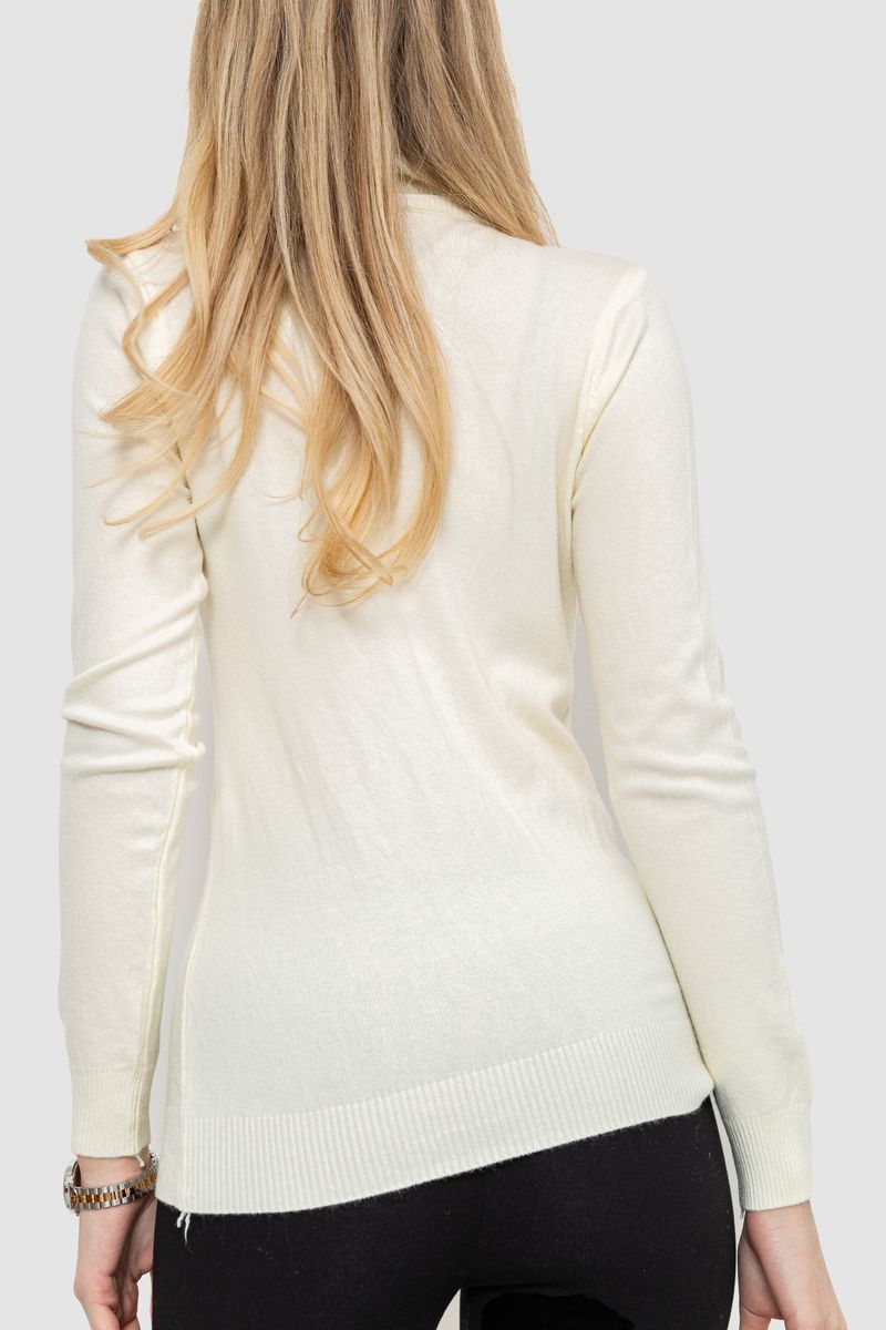 Гольф женский однотонный, цвет кремовый, 244RA01 — изображение 4