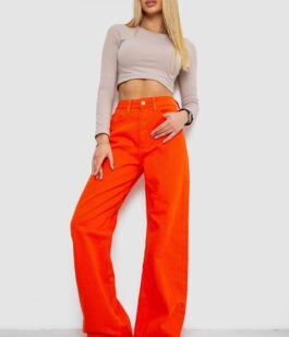 Джинсы женские, цвет оранжевый, 250R1119