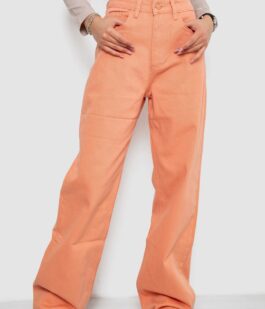 Джинсы женские, цвет персиковый, 250R1119