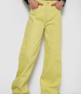 Джинсы женские, цвет желтый, 250R1119