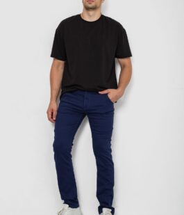 Брюки мужские классические стрейч, цвет синий, 244RF809