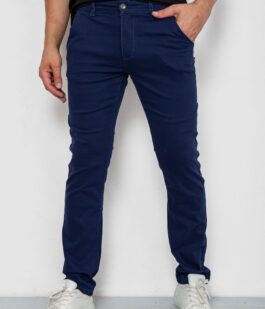 Брюки мужские классические стрейч, цвет синий, 244RF809