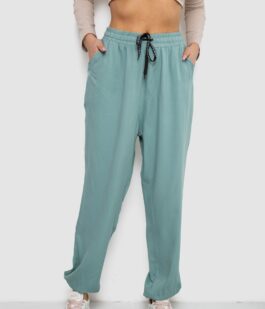 Штаны женские катоновые, цвет оливковый, 244RLE-071