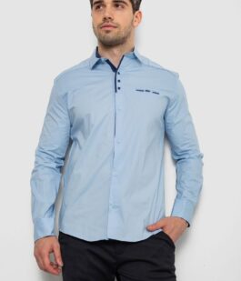 Рубашка мужская, цвет голубой, 214R7086