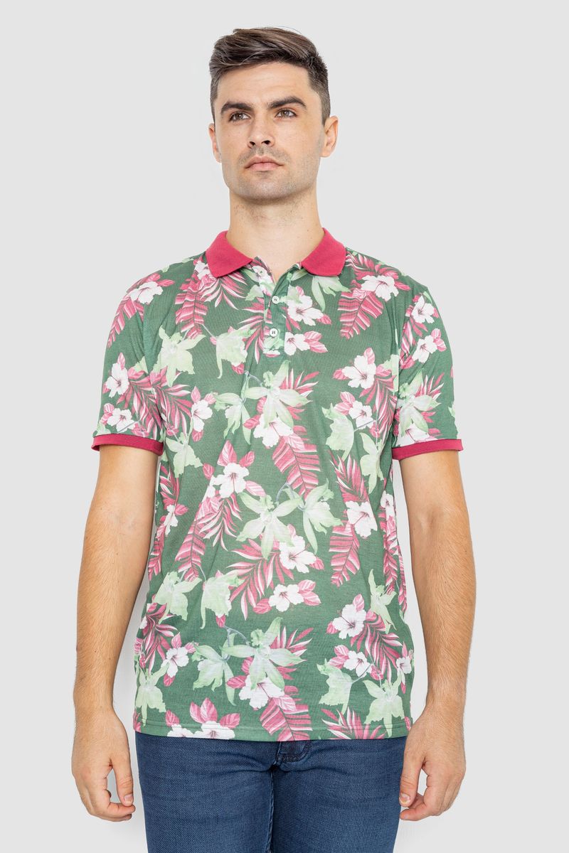 Поло мужское с принтом