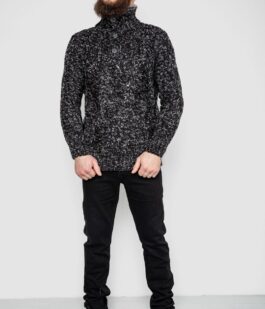 Свитер мужской, цвет черно-серый, 214R10323