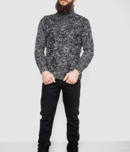 Свитер мужской, цвет черно-белый, 214R10323