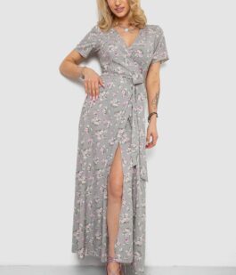 Сарафан с цветочным принтом, цвет серый, 241R161