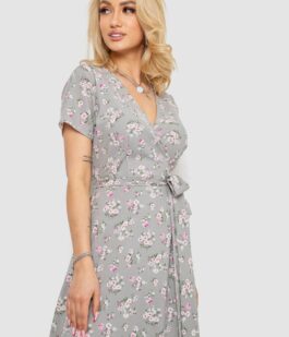 Сарафан с цветочным принтом, цвет серый, 241R161