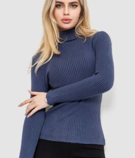 Гольф женский однотонный, цвет джинс, 244R001