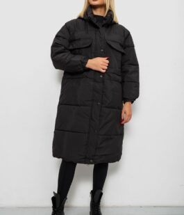 Куртка женская зимняя, цвет черный, 244RA18