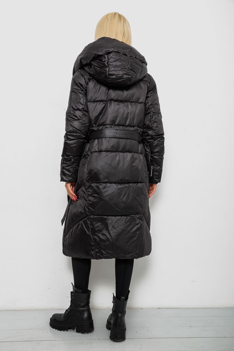 Куртка женская зимняя, цвет черный, 244R5612 — изображение 4