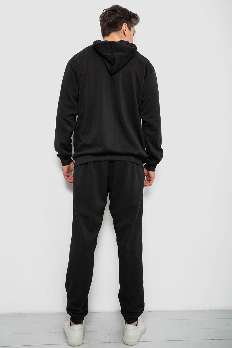 Спортивный костюм мужской утепленный, цвет черный, 244R9104 — изображение 4