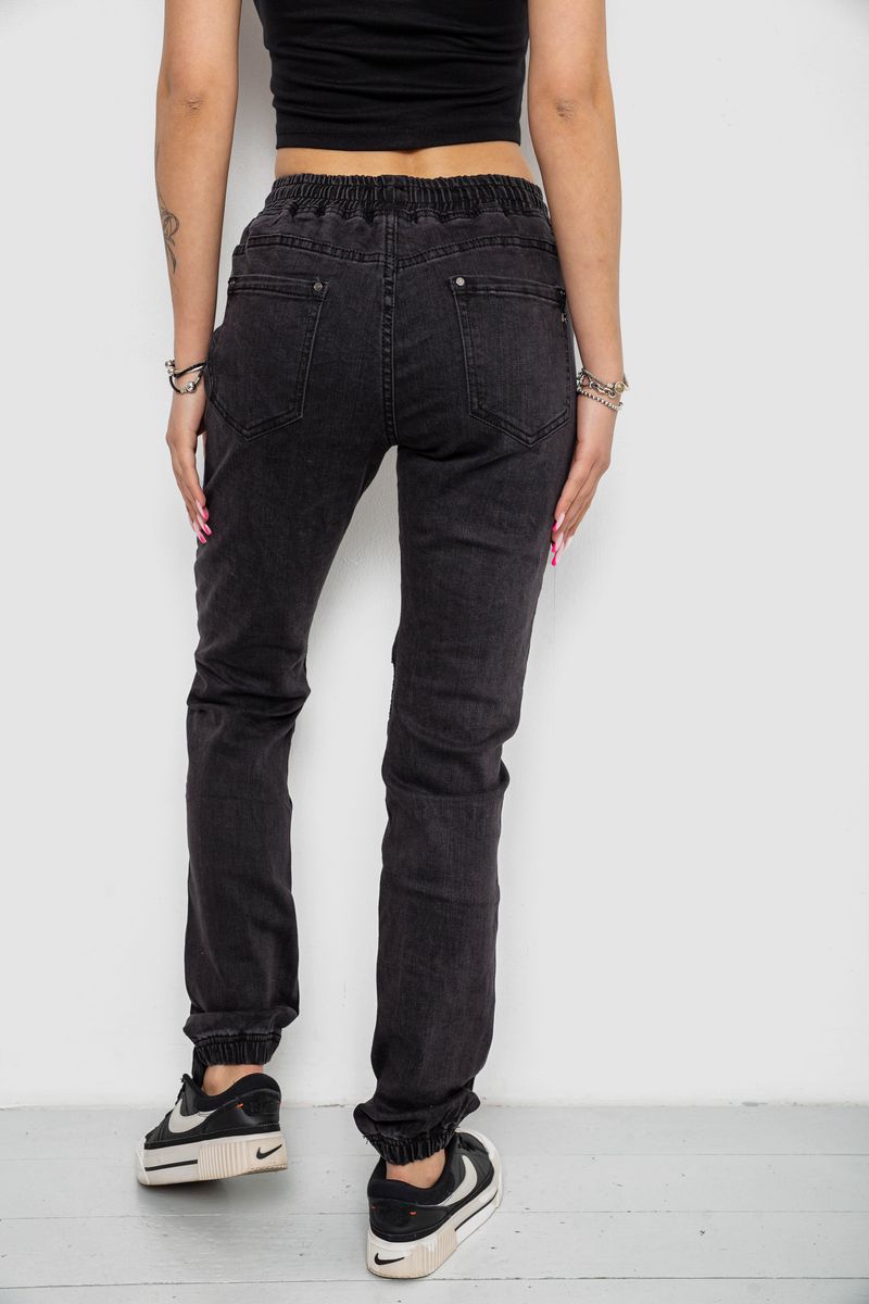 Джинсы женские, цвет темно-серый, 238R6005 — изображение 4