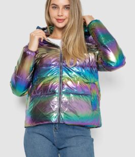 Куртка женская демисезонная плащевка, цвет сиреневый, 243R2022-4