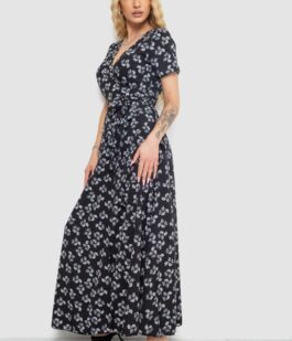 Сарафан с принтом, цвет черно-белый, 241R174