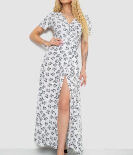 Сарафан с принтом, цвет бело-черный, 241R174