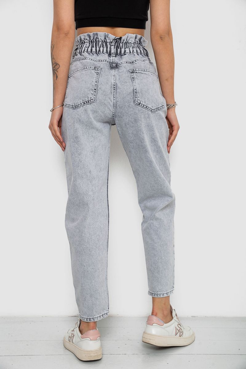 Джинсы женские Mom-fit, цвет серый, 244R1601S20 — изображение 4