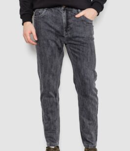 Джинсы мужские демисезонные, цвет серый, 243R8131