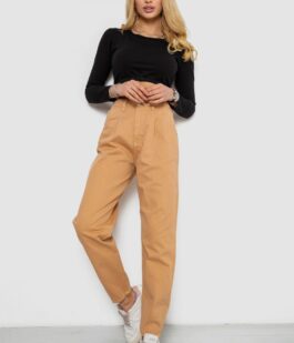 Джинсы женские, цвет темно-бежевый, 250R1574