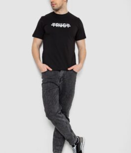 Футболка мужская с принтом, цвет черный, 241R1902