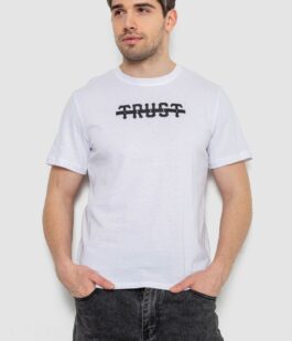 Футболка мужская с принтом, цвет белый, 241R1902