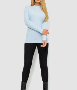 Кофта женская однотонная базовая, цвет светло-голубой, 244R2032